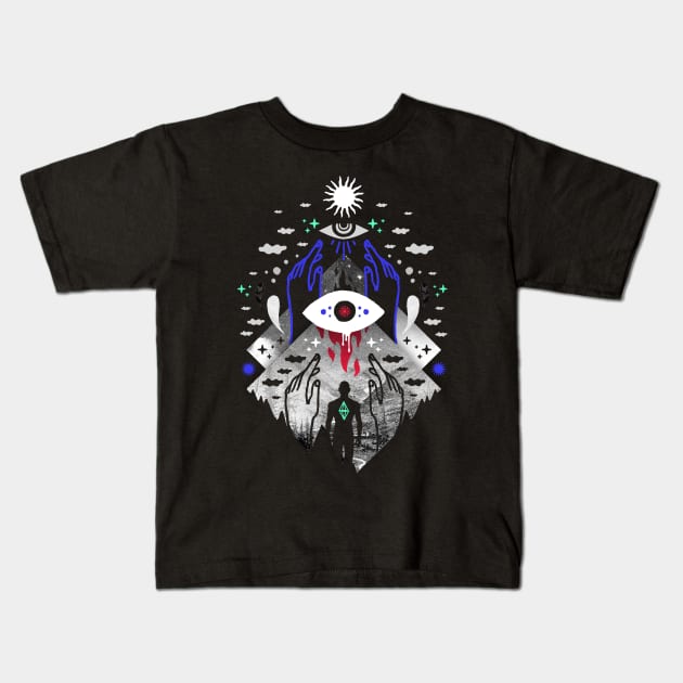 Astral Projection Kids T-Shirt by chaos_magic